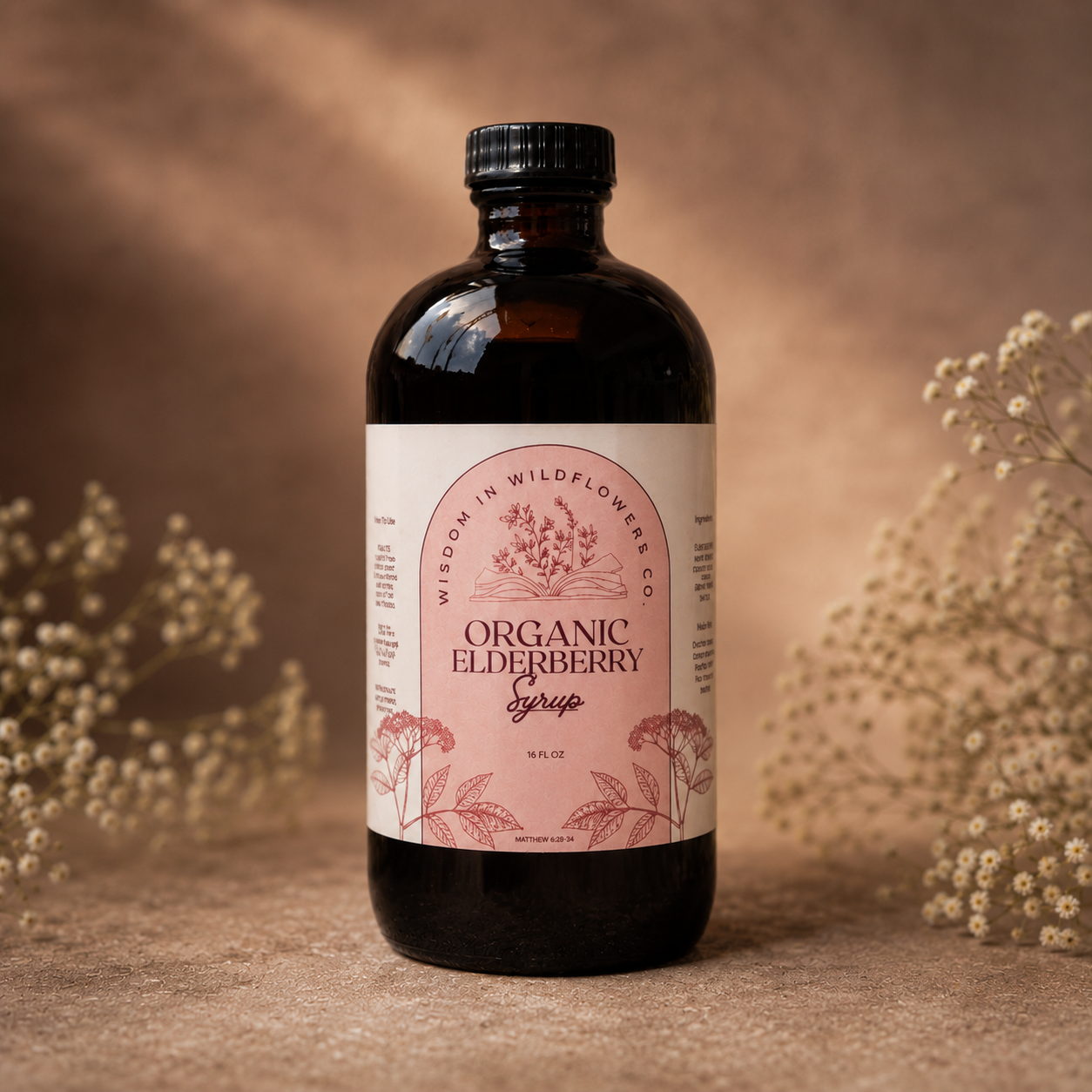16 Oz Elderberry Syrup